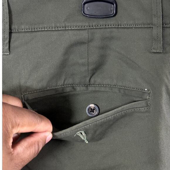 GOODFELLOW & CO GREEN MENS DRESS HENNEPIN CHINO PANTS SIZE 36 WAIST X 32 INSEAM - Picture 5 of 11